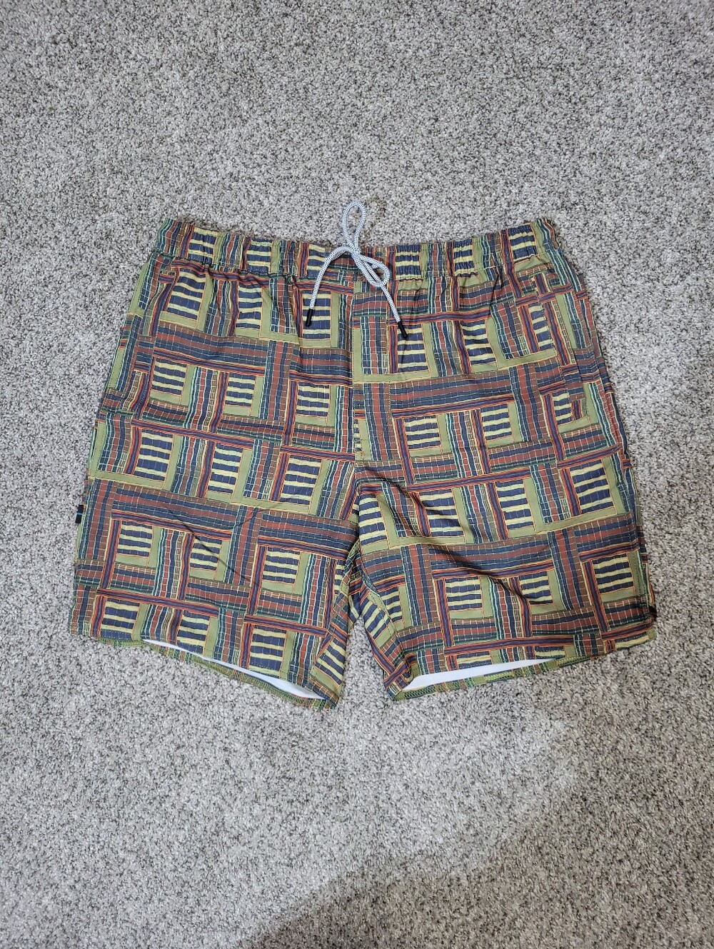 Stance Mens Medium FreshTek Hybrid Regular Fit Drawstring Waist 7" Inseam Shorts